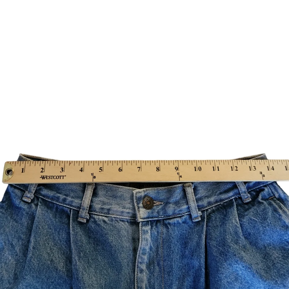 80s Calvin Klein Jeans Mens 31 Blue Denim Straight Leg Pleated 80s USA Made - Picture 5 of 13
